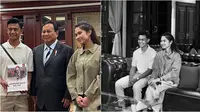 Potret Pratama Arhan dan Azizah Salsha kunjungi kantor Prabowo Subianto. (Sumber: Instagram/andre_rosiade/prabowo)