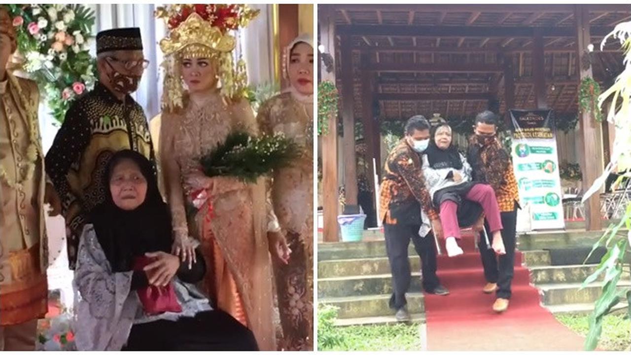 Momen Nenek Datang ke Pernikahan Cucunya Demi Berfoto Bersama Ini Bikin Haru