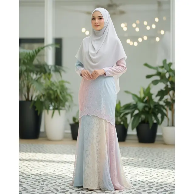 Dress Model Mermaid Pastel