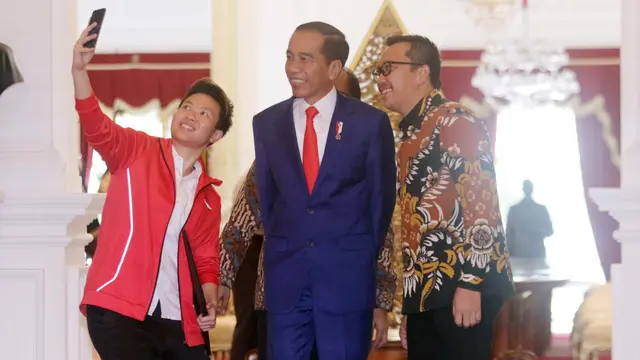 Liliyana Natsir Temui Presiden Jokowi