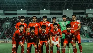 Starting XI Timnas Indonesia U-19 saat menghadapi Myanmar dalam laga perdana mereka di Grup A Piala AFF U-19 2026 yang digelar di Stadion Utama Sumatra Utara, Deli Serdang, Senin (1/6/2026). (Dok. PSSI)