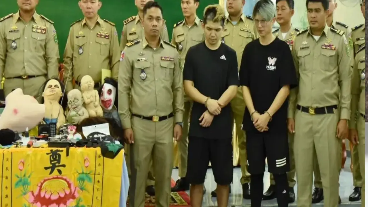 Kamboja memenjarakan YouTuber Taiwan karena penculikan palsu. (CAMBODIAN NATIONAL POLICE)