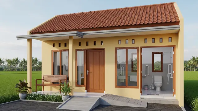 Desain Rumah Sederhana Rp50 Juta di Desa yang Nyaman untuk Lansia/Gemini AI