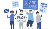 Ilustrasi HAM, Hak Asasi Manusia. (Image by rawpixel.com on Freepik)
