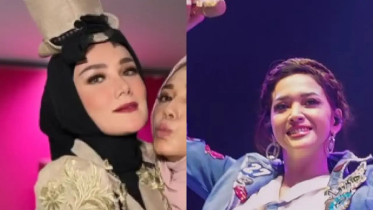 Adu Gaya Tampilan Mulan Jameela dan Maia Estianty saat Satu Panggung di Pestapora 2024