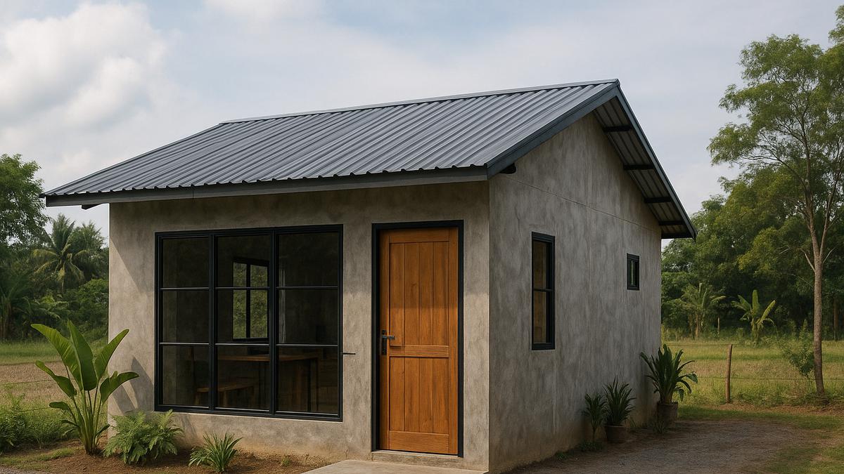 6 Model Rumah di Desa dengan Dinding Plester, Simpel tapi Estetik
