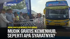 Kementerian Perhubungan (Kemenhub) membuka program mudik gratis untuk Lebaran 2025. Pendaftaran dimulai 10 Maret pukul 16.00 WIB-23 Maret 2025.