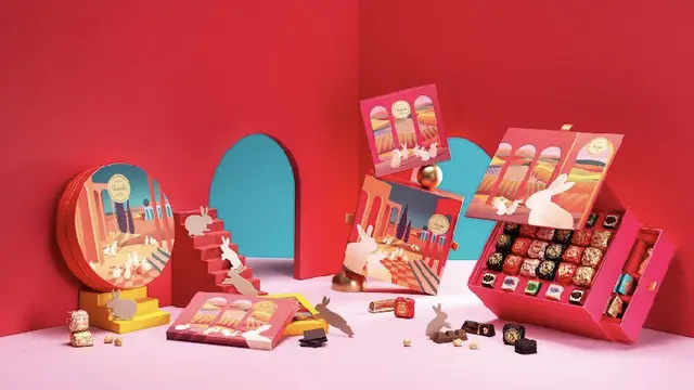 Hadiah Imlek kotak cokelat yang istimewa