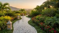7 Cara Membuat Jalur Kebun dari Pecahan Keramik Bekas, Estetik Mirip Taman Resort