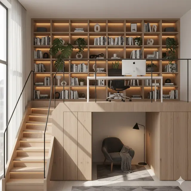 inspirasi desain mezzanine untuk ruang kerja