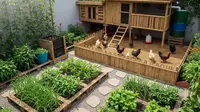 8 Model Kandang Ayam Kombinasi Umbaran dan Kandang Tidur yang Efisien