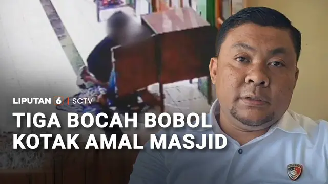 Tiga Bocah Bobol Kotak Amal Masjid