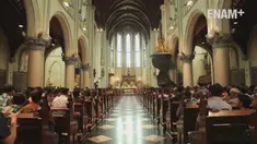 Ratusan aparat menjaga ketat saat Misa Natal di Gereja Katedral, Jakarta