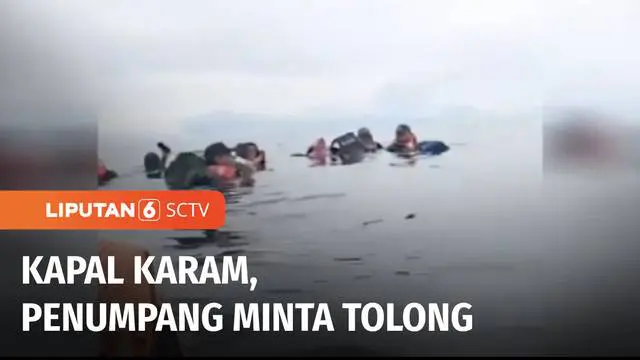 Kapal cepat yang mengangkut puluhan penumpang karam di Perairan Pulau Derawan, Kabupaten Berau, Kalimantan Timur, Selasa (03/01) siang. Seluruh penumpang selamat setelah berhasil dievakuasi tim SAR gabungan.