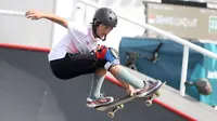 Jason Denis Lanzaat rebut perak di cabor skateboard kelas taman putra di Asian Games 2018