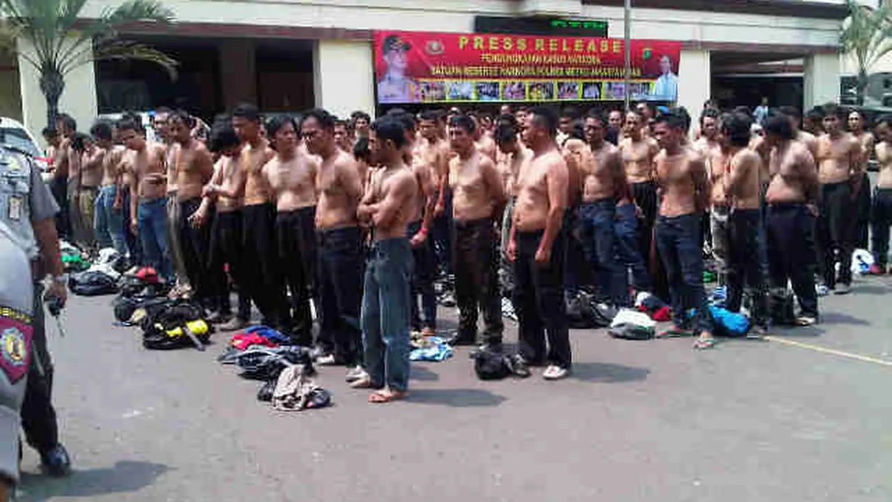 Dimobilisasi untuk Kuasai Lahan, 131 Preman Cilincing Ditangkap