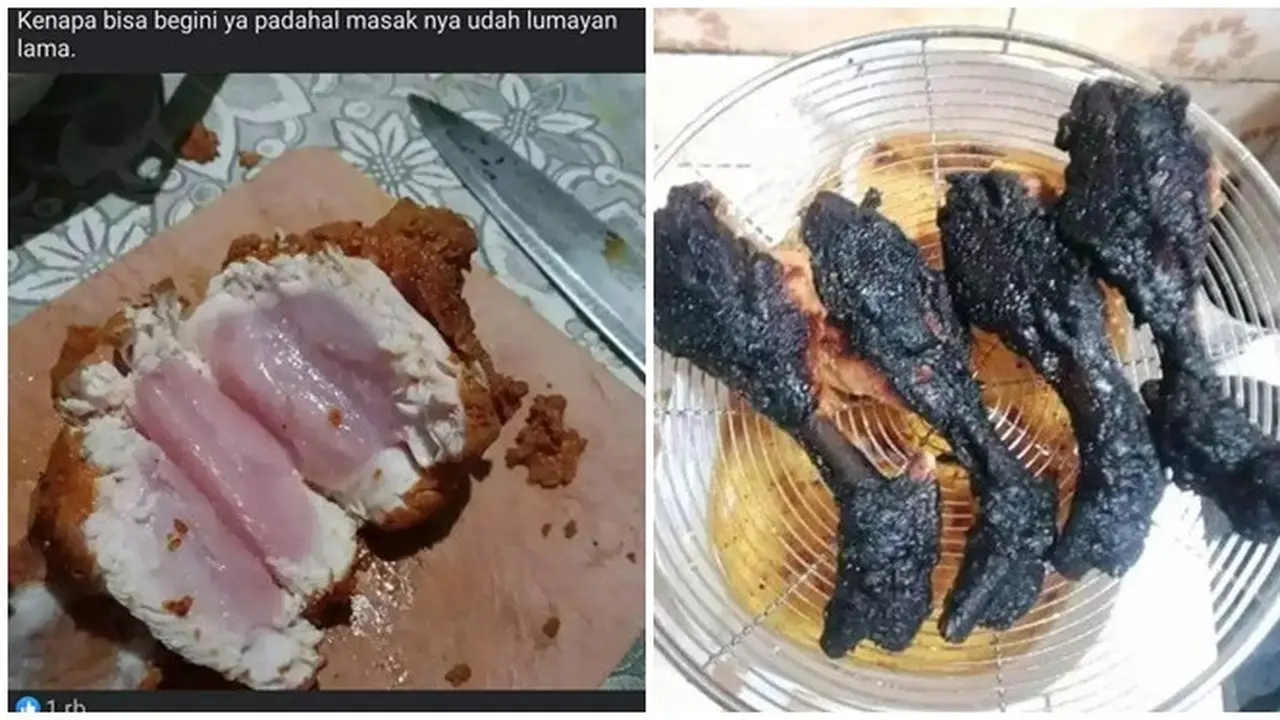 6 Potret Ayam Goreng Gagal Ini Bikin Elus Dada, Tidak Matang Sempurna