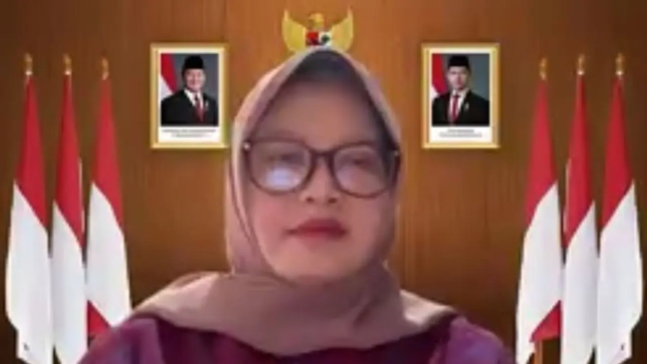 Deputi Bidang Statistik Distribusi dan Jasa BPS, Pudji Ismartini dalam konferensi pers BPS, Senin (1/9/2025). (Foto: tangkapan layar/Tira Santia)