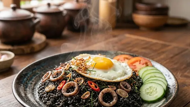Resep nasi goreng tinta cumi anti amis