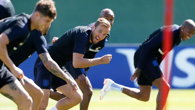Keceriaan Pemain Inggris Jelang Hadapi Belgia