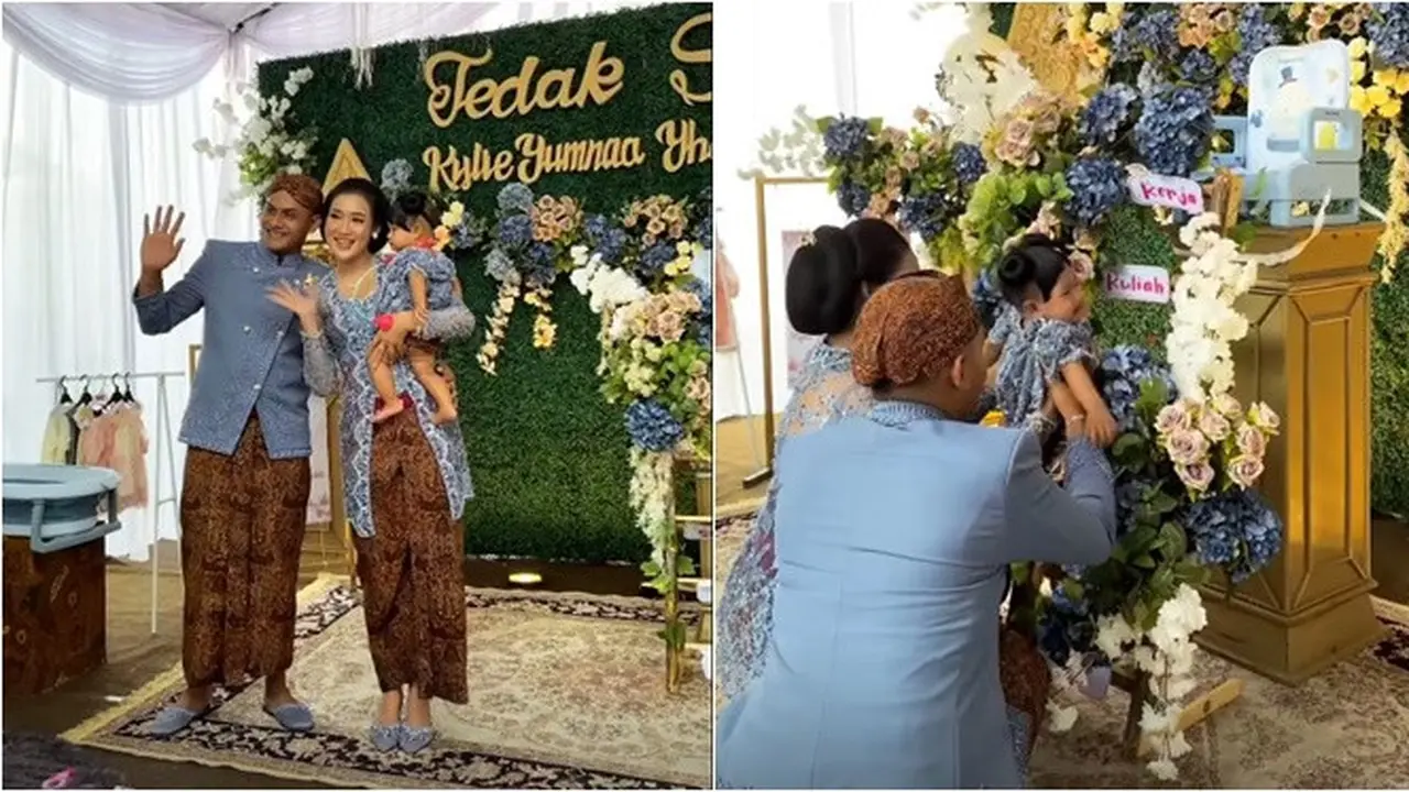 7 Potret Tedak Siten Anak Yeni Inka yang Kental Adat Jawa, Ungkap Wajah Buah Hati