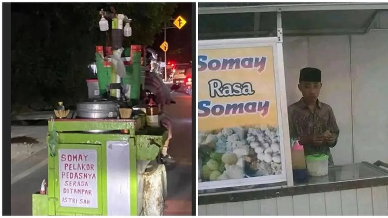 6 Potret Tulisan Nyeleneh di Spanduk dan Gerobak Siomay Ini Bikin Tepuk Jidat