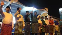 Perayaan pawai takbir keliling tingkat Kota Batam, Selasa (4/6) malam.