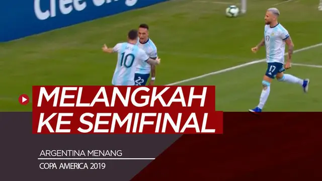 Berita video highlights perempat final Copa America 2019 antara Venezuela melawan Argentina yang berakhir dengan skor 0-2 di Estadio Jornalista Mario Filho, Rio de Janeiro, Brasil, Jumat (28/6/2019).