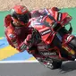 Francesco Bagnaia gagal finis karena disenggol Maverick Vinales di tengah balapan MotoGP Prancis yang berlangsung di sirkuit Le Mans akhir pekan kemarin (AFP)