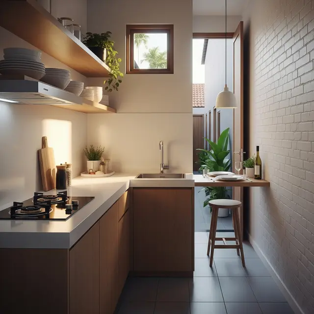 9 Desain Dapur Minimalis di Rumah Gang Sempit,