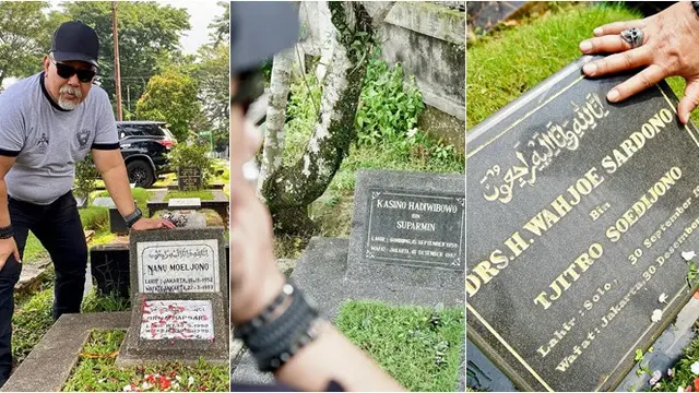 Potret 6 Artis Ziarah Kubur di Momen Ramadhan, Indro Nyekar Makam Personel Warkop