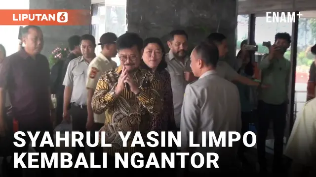 Mentan Syahrul Yasin Limpo Kembali Ngantor Meski Penyidikan Kasus Korupsi di KPK Masih Berlangsung