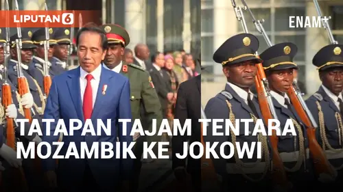 VIDEO: Tatapan Tajam Tentara Mozambik Ketika Jokowi Hendak Pergi