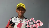 Pembalap muda binaan Astra Honda Motor (AHM) Veda Ega Pratama. (Astra Honda Motor)