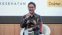 Menteri Kesehatan RI Budi Gunadi Sadikin mensosialisasikan Enam Pilar Transformasi Kesehatan saat Sarasehan Dokter Almuni SMA 8 Jakarta di Aula Kantor Direktorat Jenderal Tenaga Kesehatan, Jalan Hang. Jebat III, Jakarta Selatan, Sabtu, 11 Maret 2023. (Dok Kementerian Kesehatan RI)