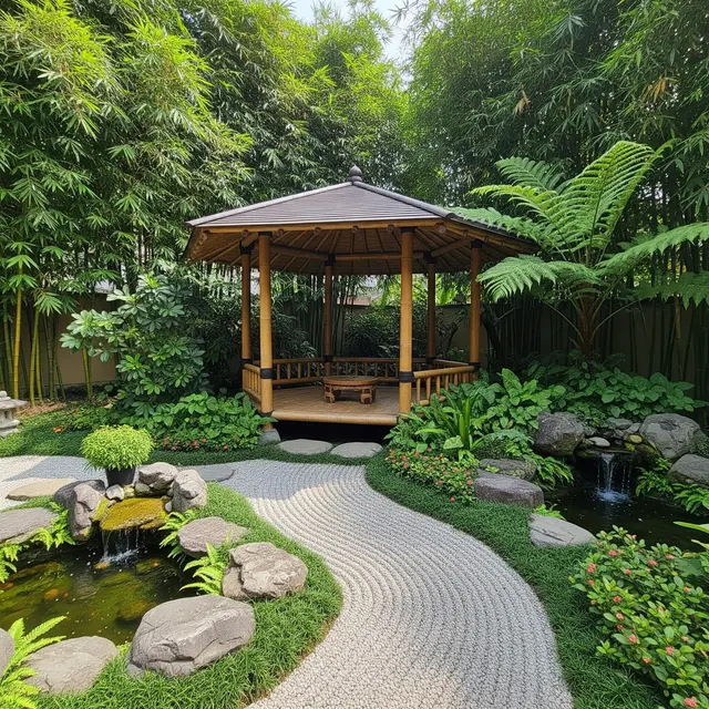 9 Desain Taman Belakang Rumah dengan Gazebo, Menciptakan Surga Relaksasi