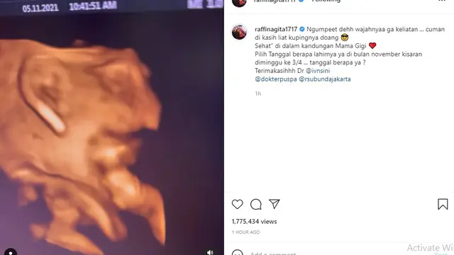 Raffi Ahmad - Nagita Slavina (Foto: Instagram/@raffinagita1717)