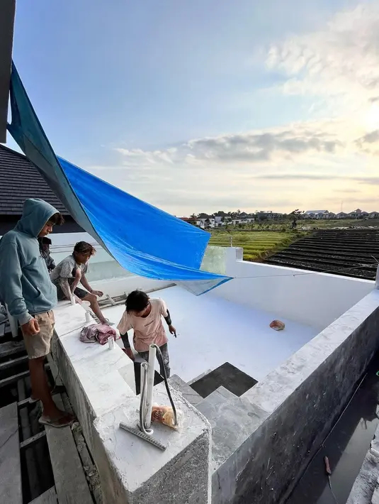 Rooftop rumah Jessica Iskandar dan Vincent Verhaag. (Foto: Instagram/ inijedar)