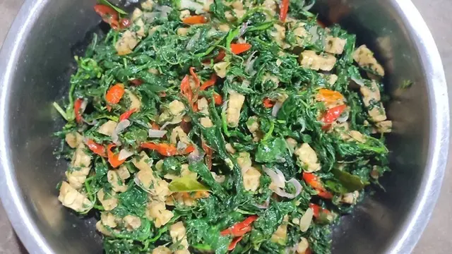 Resep Tumis Daun Singkong Tempe