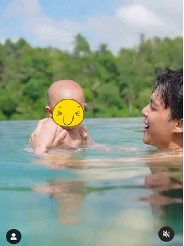 Ajak Anak Pertama Kali, Ini 6 Potret Dinda Hauw dan Rey Mbayang Liburan di Bali