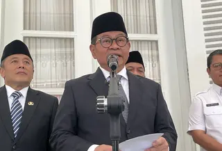Gubernur DKI Jakarta Pramono Anung  di Balai Kota DKI Jakarta, Rabu (3/9/2025).