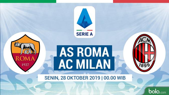 Serie A - AS Roma Vs AC Milan (Bola.com/Adreanus Titus)