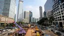 Suasana aktivitas pembangunan jalur bawah tanah (terowongan) MRT di Jakarta, Kamis (7/5/2015). Menurut Project Manager Elevated Construction Heru Nugroho proses pengerjaan MRT secara keseluruhan sudah mencapai 15 persen. (Liputan6.com/Faizal Fanani)
