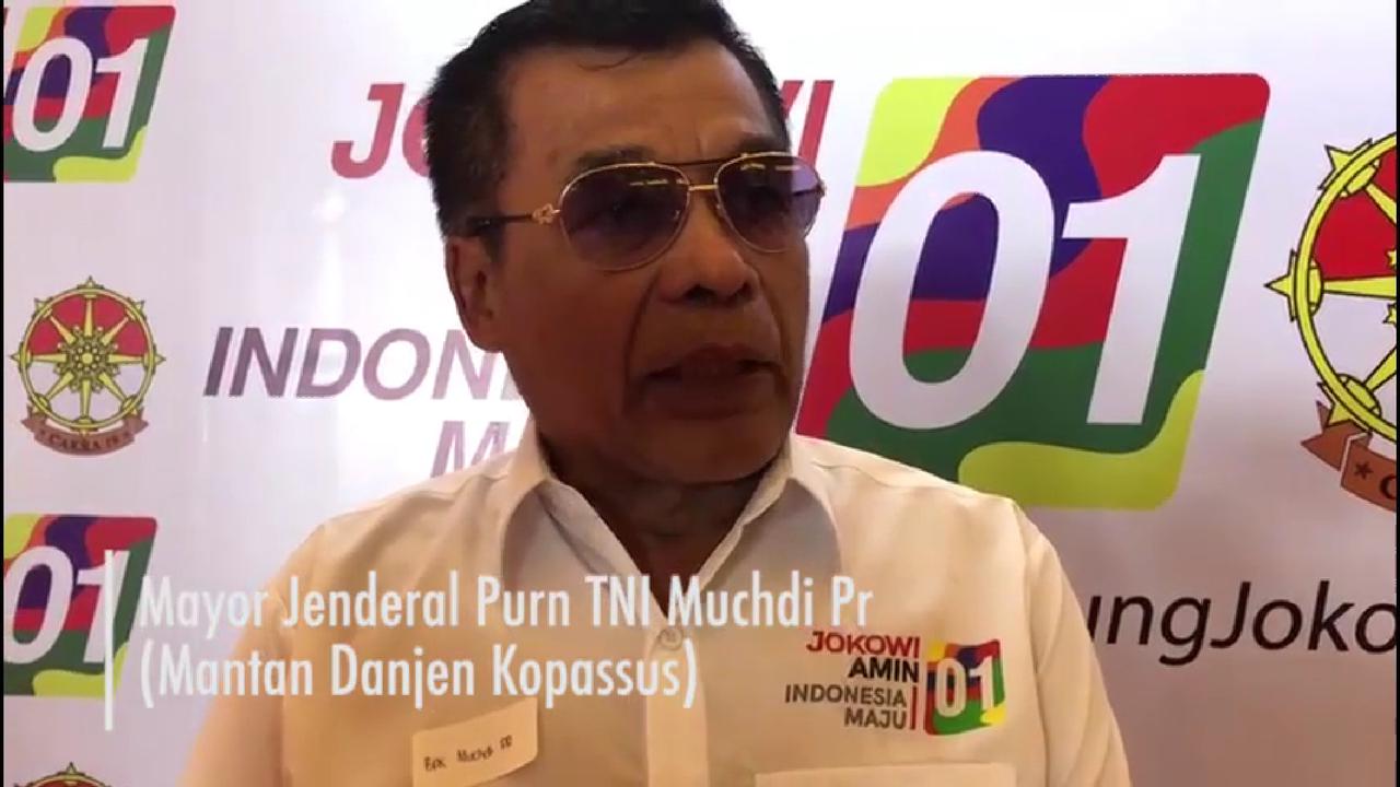 Calon presiden Joko Widodo atau Jokowi, kemarin menerima dukungan dari para purnawirawan TNI/Polri, termasuk Mayor Jenderal (Purn) TNI Muchdi PR.