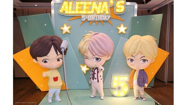 7 Potret Seru Ulang Tahun Anak Olla Ramlan, Pilih Tema BTS