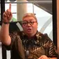 Ketua Umum DPP Asosiasi Pengusaha Ritel Indonesia (Aprindo), Roy Nicholas Mandey dalam konferensi Pers atas Ajakan dan aksi Boikot pada Produk/Brand Makanan dan Minuman pada sektor perdagangan Indonesia, di Jakarta, Rabu (15/11/2023). (Tira/Liputan6.com)