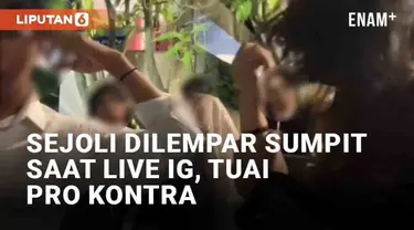 Insiden pelemparan dialami pasangan saat siaran langsung Instagram di kafe. Dalam rekaman yang beredar, tampak pasangan tersebut bercanda di depan kamera. Namun tiba-tiba seorang wanita melempar sumpit ke pasangan tersebut dan membuat bingung.