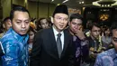 Plt Gubernur DKI Basuki Tjahaja Purnama  atau Ahok usai pengumuman dirinya sebagai Gubernur DKI Jakarta, Jumat (14/11/2014). (Liputan6.com/Faizal Fanani)