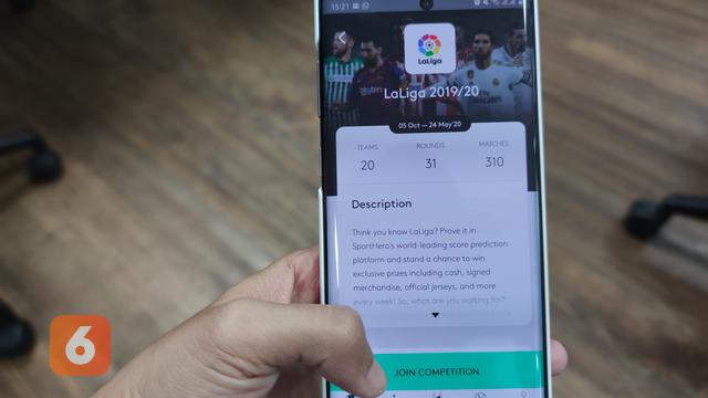 Aplikasi prediksi sepakbola LaLiga SportsHero