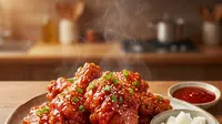 Resep Ayam Goreng Korea Crispy Saus Gochujang, Sensasi Pedas Manis Menggoda Selera